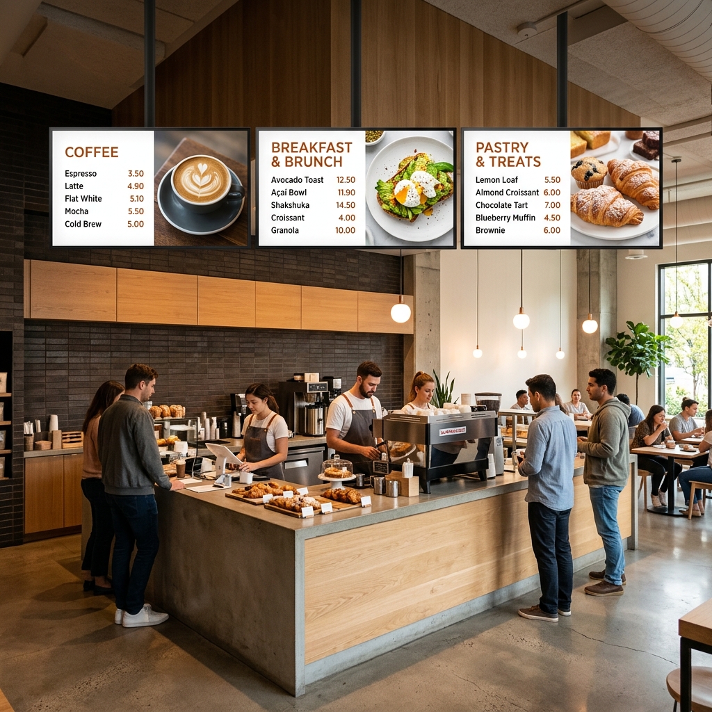 How to Schedule and Automate Food Menus Across Multiple TV Screens